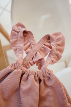 Load image into Gallery viewer, MINI CORDUROY FRILL SUSPENDER SKIRT