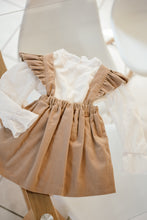 Load image into Gallery viewer, MINI CORDUROY FRILL SUSPENDER SKIRT