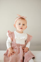 Load image into Gallery viewer, MINI CORDUROY FRILL SUSPENDER SKIRT