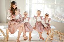 Load image into Gallery viewer, MINI CORDUROY FRILL SUSPENDER SKIRT