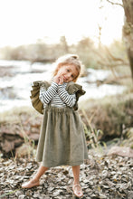 Load image into Gallery viewer, MINI CORDUROY FRILL SUSPENDER SKIRT