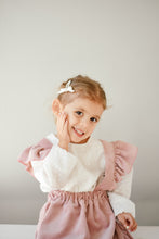 Load image into Gallery viewer, MINI CORDUROY FRILL SUSPENDER SKIRT