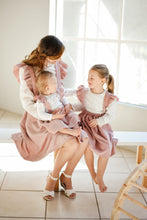 Load image into Gallery viewer, MINI CORDUROY FRILL SUSPENDER SKIRT