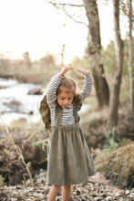 Load image into Gallery viewer, MINI CORDUROY FRILL SUSPENDER SKIRT