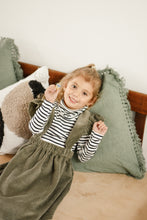 Load image into Gallery viewer, MINI CORDUROY FRILL SUSPENDER SKIRT