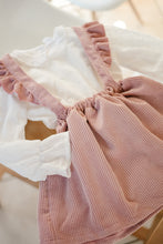 Load image into Gallery viewer, MINI CORDUROY FRILL SUSPENDER SKIRT