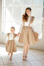 Load image into Gallery viewer, MINI CORDUROY FRILL SUSPENDER SKIRT