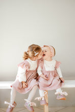 Load image into Gallery viewer, MINI CORDUROY FRILL SUSPENDER SKIRT