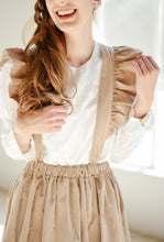 Load image into Gallery viewer, MOMMY CORDUROY FRILL SUSPENDER SKIRT