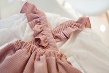 Load image into Gallery viewer, MINI CORDUROY FRILL SUSPENDER SKIRT