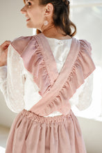 Load image into Gallery viewer, MOMMY CORDUROY FRILL SUSPENDER SKIRT