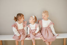 Load image into Gallery viewer, MINI CORDUROY FRILL SUSPENDER SKIRT