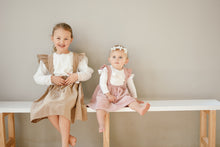 Load image into Gallery viewer, MINI CORDUROY FRILL SUSPENDER SKIRT