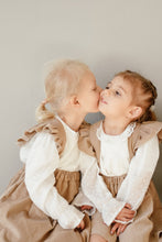 Load image into Gallery viewer, MINI CORDUROY FRILL SUSPENDER SKIRT