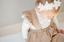 Load image into Gallery viewer, MINI CORDUROY FRILL SUSPENDER SKIRT
