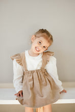 Load image into Gallery viewer, MINI CORDUROY FRILL SUSPENDER SKIRT