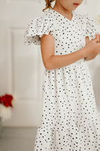 Load image into Gallery viewer, POLKA DOT CROSS DRESS FOR MINI&#39;s