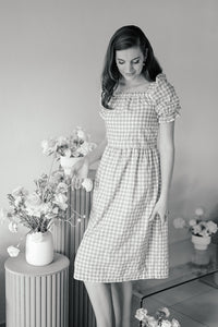 PLAID BABY DOLL MOMMY DRESS