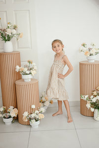 PLAID STRAPY DRESS FOR MINI's
