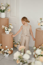 Load image into Gallery viewer, PLAID MINI FRILL BACK TOP