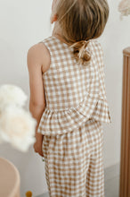 Load image into Gallery viewer, PLAID MINI FRILL BACK TOP