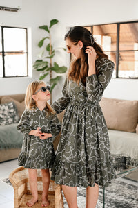 FLORAL ANGLAISE CROSS MOMMY DRESS