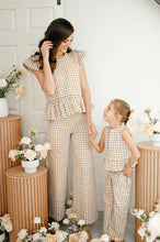 Load image into Gallery viewer, PLAID MOMMY FRILL TOP