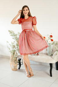 RED DOTS MOMMY DRESS