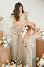 Load image into Gallery viewer, PLAID MOMMY FRILL TOP