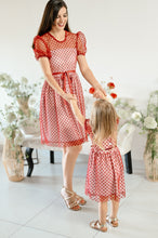 Load image into Gallery viewer, RED DOTS MOMMY DRESS