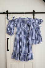 Load image into Gallery viewer, PLAID CROSS OVER TIE DRESS FOR MINI&#39;s