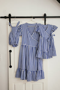 PLAID BABYGRO DUNGAREE