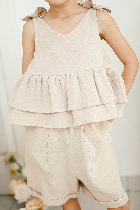 MUSLIN FRILL TOP FOR MINI's