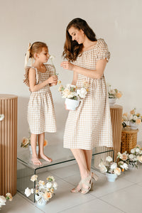 PLAID BABY DOLL MOMMY DRESS