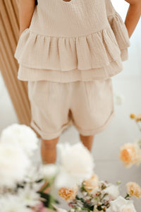MUSLIN FRILL TOP FOR MINI's