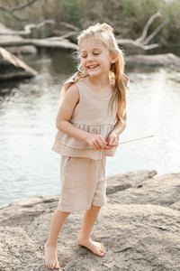 MUSLIN FRILL TOP FOR MINI's