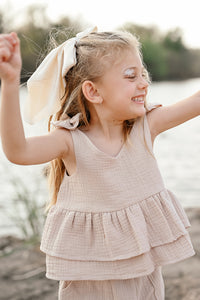 MUSLIN FRILL TOP FOR MINI's