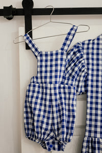 PLAID BABYGRO DUNGAREE