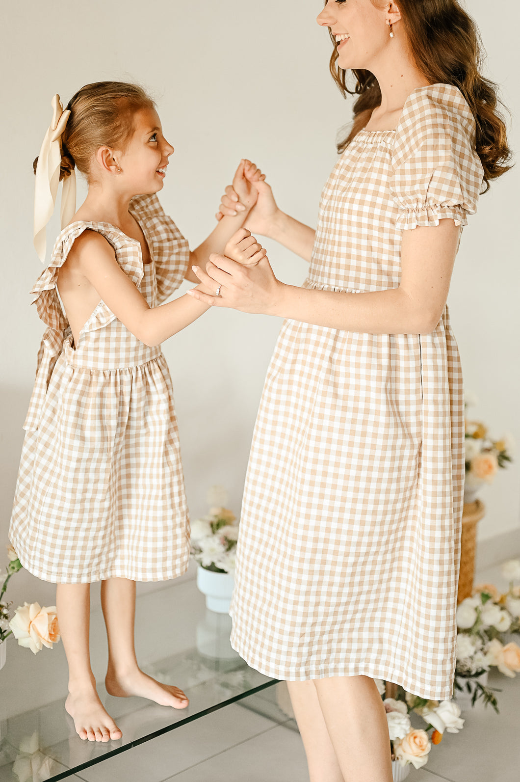 PLAID BABY DOLL MOMMY DRESS