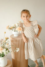 Load image into Gallery viewer, PLAID FRILL BACK DRESS FOR MINI&#39;s