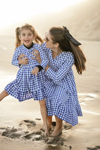 Load image into Gallery viewer, PLAID CROSS ELASTIC MOMMY DRESS