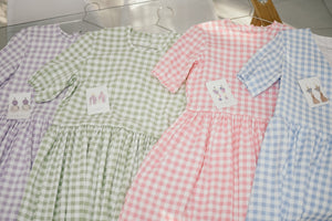 PLAID BUTTON UP MOMMY DRESS