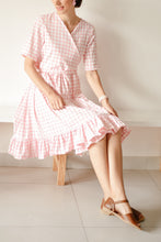Load image into Gallery viewer, PLAID CROSS OVER MOMMY DRESS