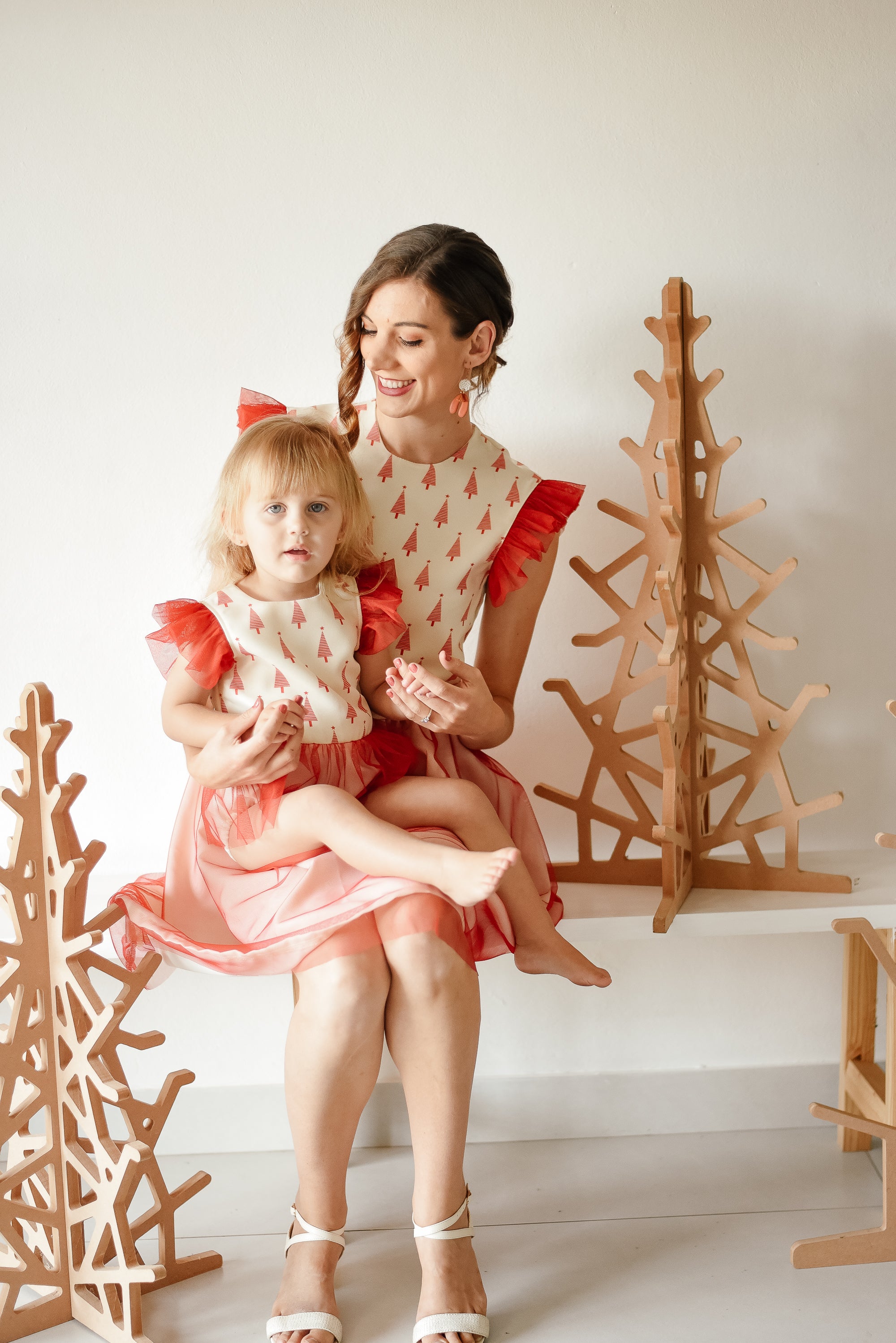 MOMMY TULLE CHRISTMAS DRESS – Matching Me Clothing