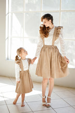 Load image into Gallery viewer, MOMMY CORDUROY FRILL SUSPENDER SKIRT