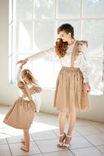 Load image into Gallery viewer, MINI CORDUROY FRILL SUSPENDER SKIRT