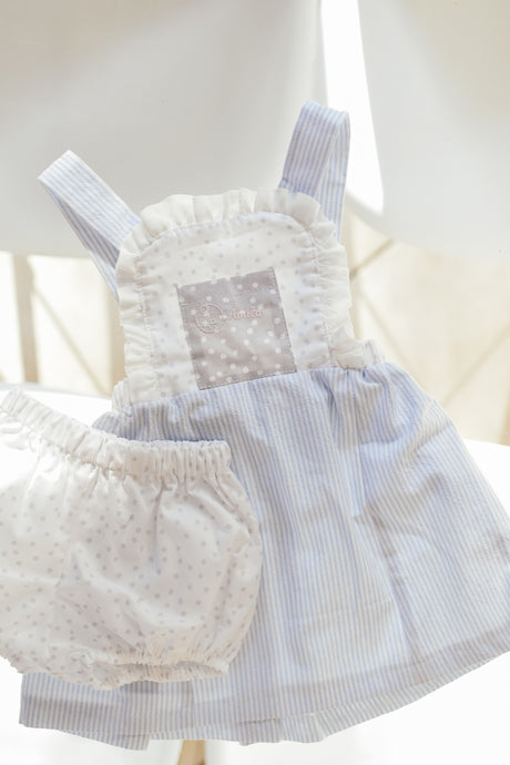 RUFFLE TRIM PINAFORE FOR MINI's