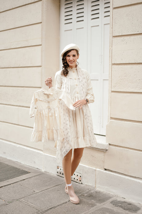 Mommy Frill Button up dress